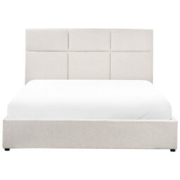 Beliani Ottoman Bed Fabric Lagord 160 X 200 Cm (Eu King Size) Off-White - thumbnail 4