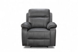 Grey Faux Leather  3 + 1 Seater Manual Recliner Sofa And Armchair Set For Living Room Vegas - thumbnail 7