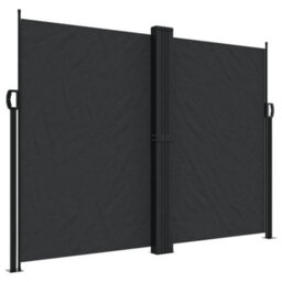 Walplus Retractable Side Awning Garden Sun Shade Canopy Gazebo For Back Door, Porch, Patio Black 180X1000 Cm - thumbnail 2