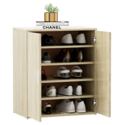 Berkfield Shoe Cabinet Sonoma Oak 60X35X70 Cm Engineered Wood - thumbnail 4