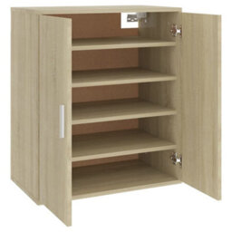 Berkfield Shoe Cabinet Sonoma Oak 60X35X70 Cm Engineered Wood - thumbnail 8