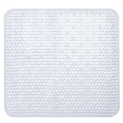 Sabichi Square Pvc Shower Mat - Clear - 45Cm X 45Cm - image 1