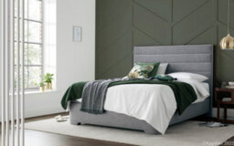 Europa Kaydian Appleby Ottoman Storage Bed: Grey Fabric Contemporary Design With Spacious Storage - thumbnail 1