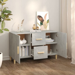 Vidaxl Sideboard Concrete Grey 100X36X60 Cm Engineered Wood - thumbnail 7