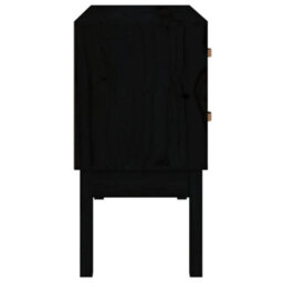 Berkfield Console Cabinet Black 90X40X78 Cm Solid Wood Pine - thumbnail 5