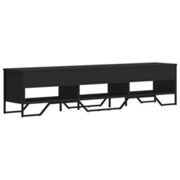 Berkfield Tv Cabinet Black 180X34X41 Cm Engineered Wood - thumbnail 6