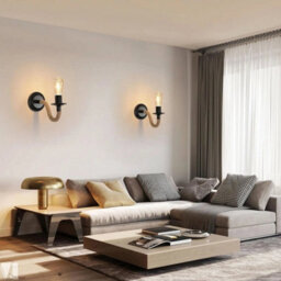 2X Industrial Wall Light Rotatable Indoor Rope Wall Lamp E27 Hallway Living Room - thumbnail 5