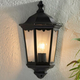 Ip44 Outdoor Wall Light Matt Black Traditional Lantern Porch Flush Dimmable Lamp - thumbnail 4