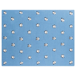 Beliani Blanket Talokan Cotton 130 X 170 Cm Blue - thumbnail 5