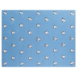Beliani Blanket Talokan Cotton 130 X 170 Cm Blue - thumbnail 4