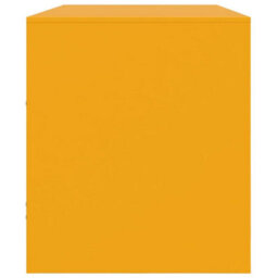 Berkfield Tv Cabinet Mustard Yellow 99X39X44 Cm Steel - thumbnail 8