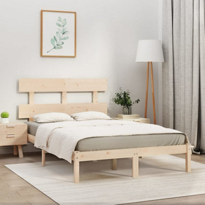 Berkfield Bed Frame Solid Wood 200X200 Cm - image 1