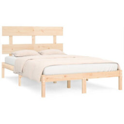 Berkfield Bed Frame Solid Wood 200X200 Cm - thumbnail 2