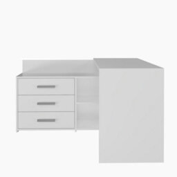 Dany Corner Desk With Drawers White - thumbnail 2