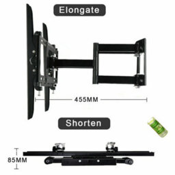 Tv Wall Bracket Mount Tilt Swivel Samsung Lg Toshiba - thumbnail 2