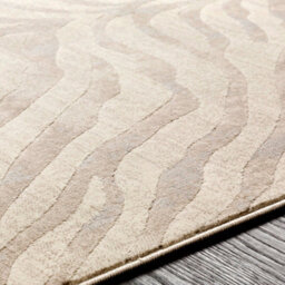 Livabliss City-Animal Print Beige Grey Taupe Boho Zebra Pattern Living Dining Bedroom Rug 200 X 275 Cm Easy Care, Non Shedding - thumbnail 3