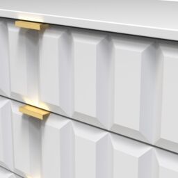 Bologna Ready Assembled Matt White No Effect 5 Drawer Wide Chest (H)1075mm (W)765mm (D)415mm - thumbnail 6