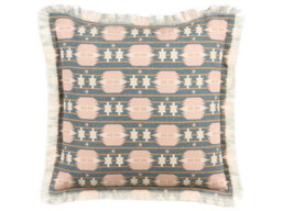 Beliani Throw Cushion Dianthus 60 X 60 Cm Multicolour Geometric Pattern - thumbnail 1