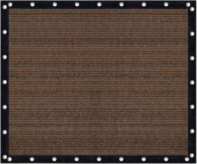 Brown 2X3M Rectangular Shade Sail Perforated - image 1