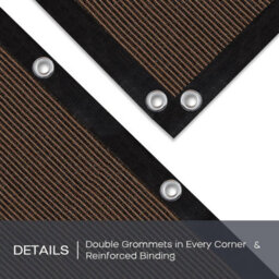 Brown 2X3M Rectangular Shade Sail Perforated - thumbnail 3