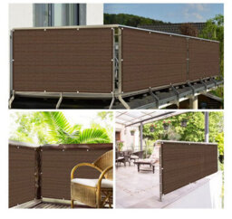 Brown 2X3M Rectangular Shade Sail Perforated - thumbnail 7