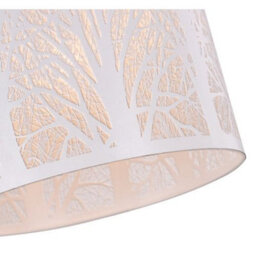 Happy Homewares Unique And Beautiful Matt White Metal Forest Design Ceiling Pendant Shade - thumbnail 3