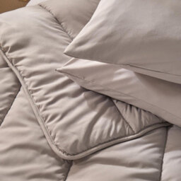 Ohs Soft Coverless 10.5 Tog Duvet Set Pillowcase Quilted Cover, Metallic Silver - Double - thumbnail 5