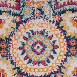 Loomed Fun Multicolour Central Floral Medallion Area Rug 200X290Cm - thumbnail 5