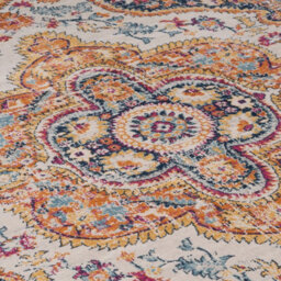 Loomed Fun Multicolour Central Floral Medallion Area Rug 200X290Cm - thumbnail 4