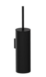 Cosmic Toilet Brush, Black Matt, Wall-Mounted. Collection Kubic - thumbnail 1