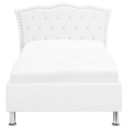 Beliani Ottoman Bed Faux Leather Metz 90 X 200 Cm (Eu Single) White - thumbnail 7