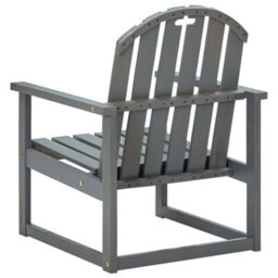 Walplus Outdoor Garden Sofa Chairs 2 Pcs Grey Solid Acacia Wood - 60 X 63 X 79 Cm (W X D X H) - thumbnail 5
