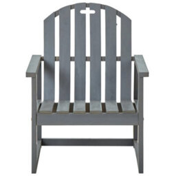 Walplus Outdoor Garden Sofa Chairs 2 Pcs Grey Solid Acacia Wood - 60 X 63 X 79 Cm (W X D X H) - thumbnail 3