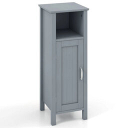 Bathroom Floor Cabinet Freestanding Narrow Storage Organizer - thumbnail 1