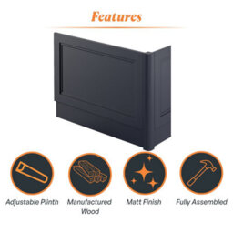 Plum&clay Fairmont Traditional Blue Grey End Bath Panel And Corner Post (W)700mm - thumbnail 7