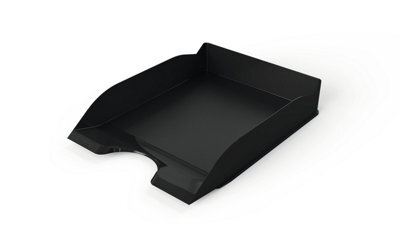 Durable New Stackable Letter Tray - Document Paper File - A4+ Black - image 1