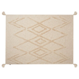 Beliani Blanket Morbi Cotton 130 X 180 Cm Beige - thumbnail 5