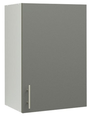 Jd Greta Kitchen Wall Unit 500mm Storage Cabinet With Doors And Shelf 50Cm - Grey Matt - image 1