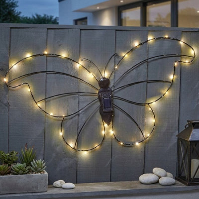 Garden Greatness Lunaria Papillon Butterfly Solar Wall Light - image 1