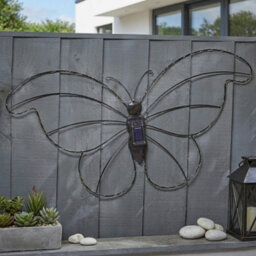 Garden Greatness Lunaria Papillon Butterfly Solar Wall Light - thumbnail 2