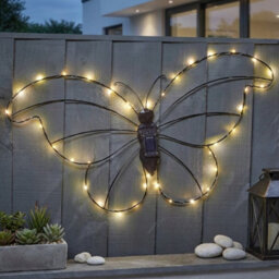 Garden Greatness Lunaria Papillon Butterfly Solar Wall Light - thumbnail 1