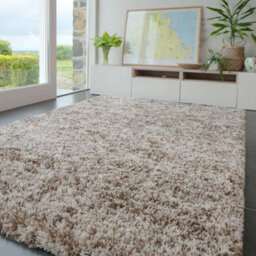 Loomed Kukoon Kinsale Brown Shaggy Soft Area Rug Living Room - 150 X 80Cm - thumbnail 4