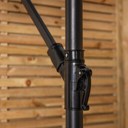 Samuel Alexander 3M Cantilever Parasol In Black With Crank Handle With Uv Protection Outdoor - thumbnail 8