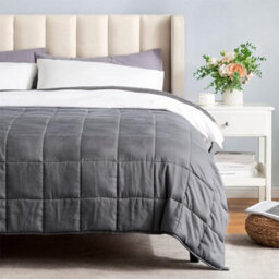 Living And Home Livingandhome Grey Cotton Weighted Blanket 100X155Cm 4.5Kg - thumbnail 2