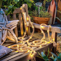 Gardenwize Pack Of 2 Garden Outdoor 4M Decorative Solar Rope String Light - thumbnail 5