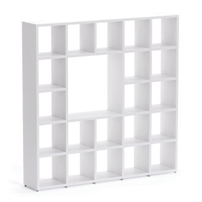 RB UK Boon 21 Cube Shelving Unit Eco-Friendly Bookcase Freestanding Heavy Duty Oak, Made In Austria (H)1830mm (W)1810mm (D)330mm