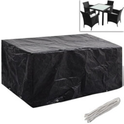 Walplus Outdoor Garden Furniture Covers 2Pcs 4 Person Poly Rattan 180X140Cm - thumbnail 2