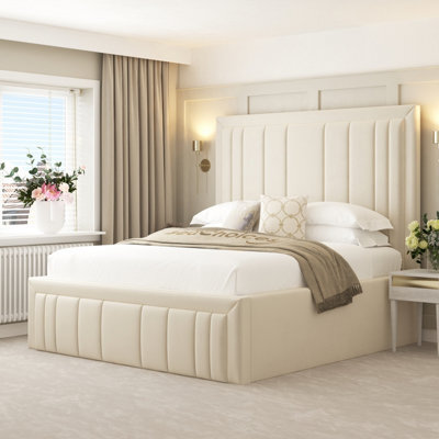 "Bed Choices Emperor Bed Frame 54"" Headboard - Small Double (Cream)"