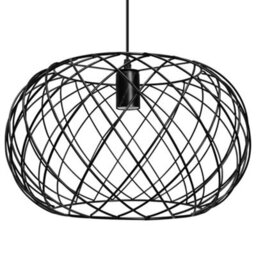 Long Life Lamps Company Black Metal Industrial Ceiling Wire Cage Globe Pendant Light M0183 With 4W G95 Led - thumbnail 4