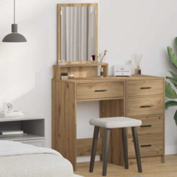 Walplus Dressing Table Artisan Oak 50 X 41 X 140 Cm Engineered Wood - thumbnail 1